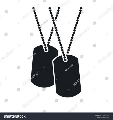 Military Dog Tags Clip Art