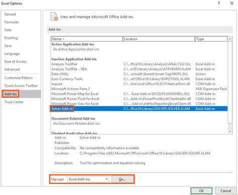 Image result for Solver Add-In Excel