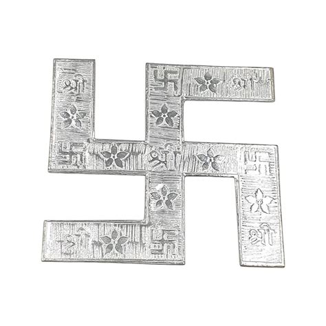Sahiba Gems Solid Chandi Silver Swastik for Vastu Remedies for Kitchen ...