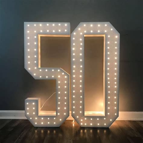 Image result for LED Light Up Large Numbers