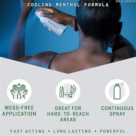 Biofreeze Professional Pain Relieving Spray, Topical Analgesic For Enh ...