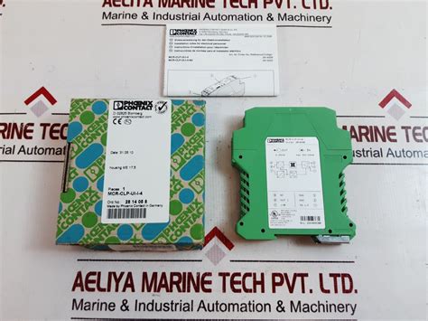 Phoenix contact mcr-clp-ui-i-4 converter module – Aeliya Marine Tech