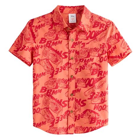 Disney / Pixar’s Cars Boys 4-8 Woven Button Down Shirt by Jumping Beans®