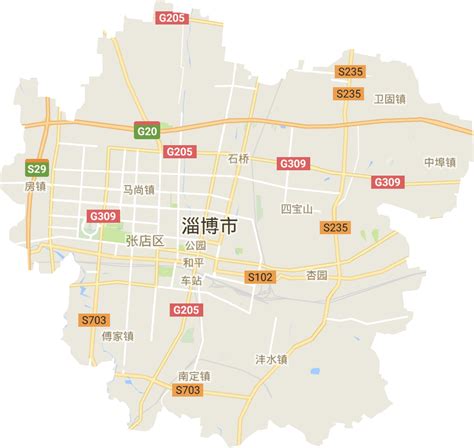 淄博市高清电子地图