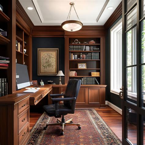 Small Home Office Ideas Basements | Traditional home offices, Office ...