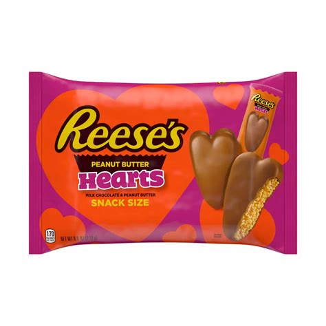 Reese's Peanut Butter Hearts Snack Size Valentine's Candy - Shop Candy ...