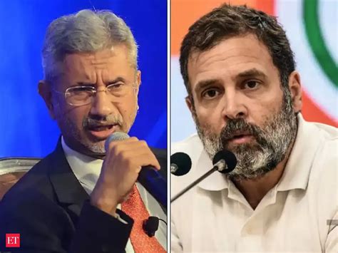 S Jaishankar: S Jaishankar takes a dig at Rahul Gandhi: 'He was taking ...