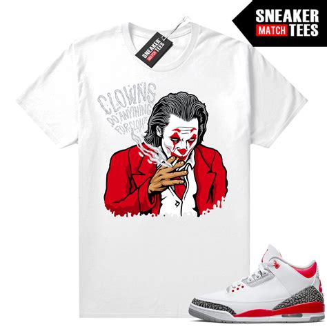 Fire red 3s match shirts | Fire Red Sneaker tees