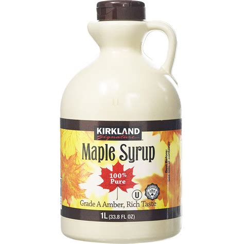 Kirkland Signature Canadian Maple Syrup - 1L - Grade A Dark Amber ...