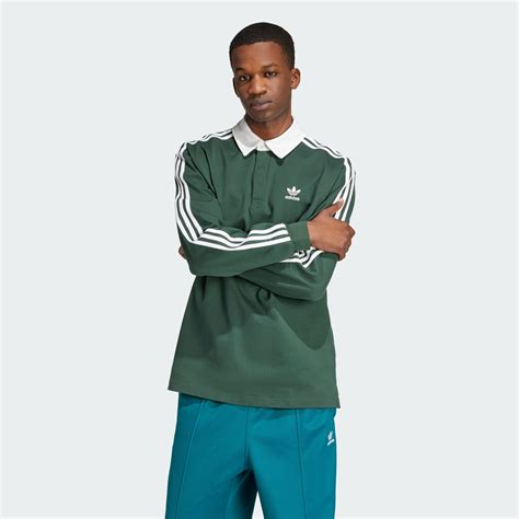 Adicolor Rugby Polo Shirt - Green | adidas Hong Kong