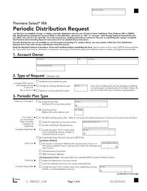 Fillable Online IRA Periodic Distribution Request Form Fax Email Print ...