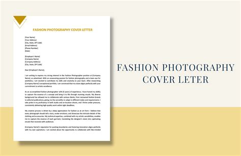 Fashion Photography Cover Letter in Word, PDF, Google Docs - Download ...