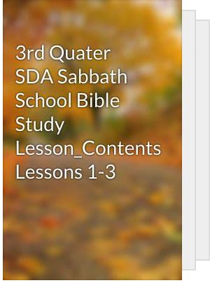 SDA Lessons Discussion 的图像结果