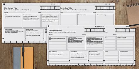 Write a Film Review! Template - Movie Review Template