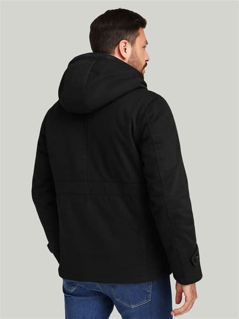 Men's Winter Jackets - L'MONTE Heavy-Duty Black Cargo – Lmonte ...