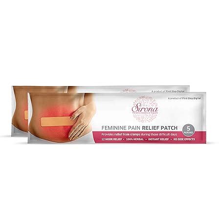 Sirona Herbal Period Pain Relief Patches - Pack of 10 | Instant Relief ...