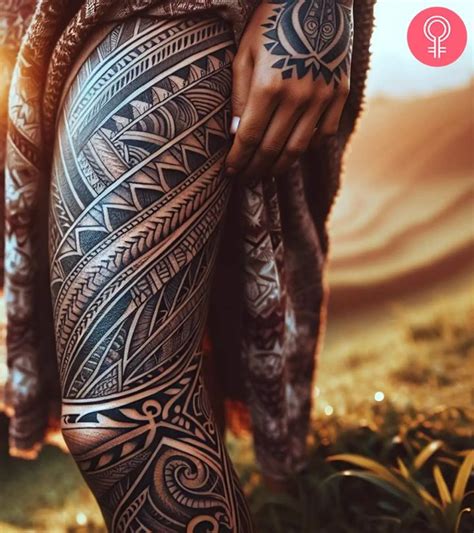 Maori Tattoo Designs On Leg