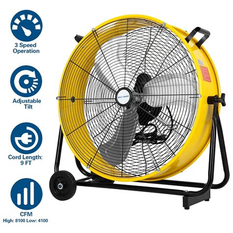 24" 8100 CFM High Velocity Industrial Drum Fan – Hykolity