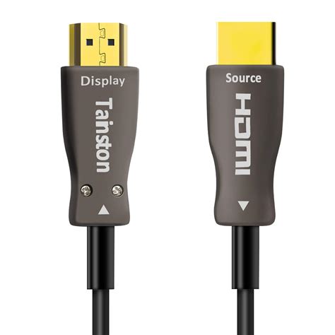 Fiber HDMI Cable 4K 100ft at 60Hz,Tainston Fiber Optic HDMI 2.0b Cable ...