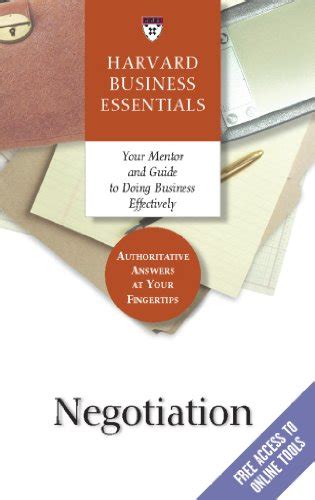 Negotiation (Harvard Business Essentials) eBook : Luecke, Richard ...