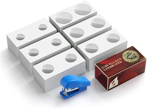Amazon.com: TOMLOV Cardboard Coin Holder CH01,300 Pieces 6 Sizes Coin ...