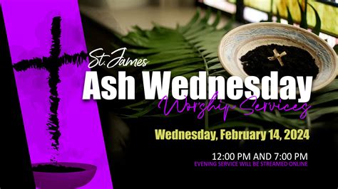 Ash Wednesday Services - St. James Alpharetta