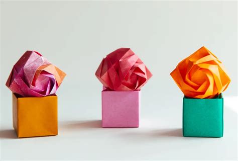 Image result for Origami Rose Box Tutorial