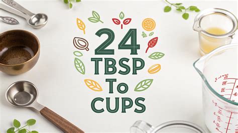 24 Tbsp to Cups: A Comprehensive Guide - Vibro Media