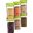 Buy Amazon Brand - Solimo Plastic Storage Jar and Container Set I Air ...