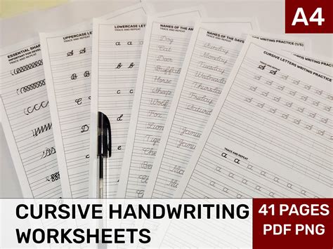 Buy Printable Cursive Handwriting Worksheets | Printable Handwriting ...