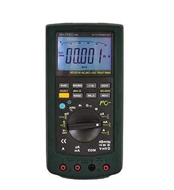 Mastech MS8218 True-RMS 50,000-count Digital Multimeter with PC RS232 ...