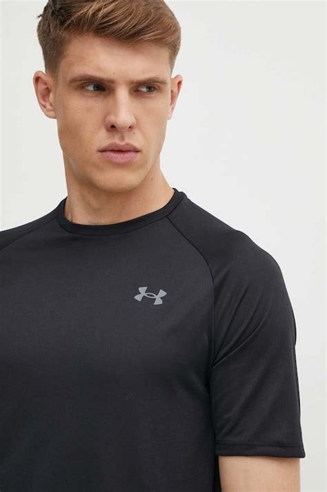 Under Armour t-shirt treningowy Tech 2.0 kolor czarny gładki 1326413 ...