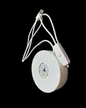 Buy SNOOGG LED Round Base Strong White Light, DC 5V, USB as Power ...