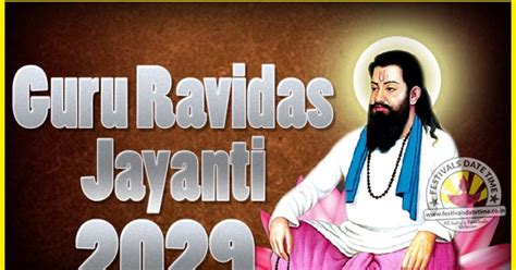 2029 Guru Ravidas Jayanti Date & Time, 2029 Ravidas Jayanti Calendar ...