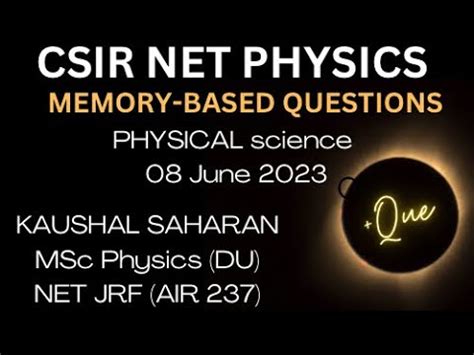 Image result for CSIR Solved Questionconcept Physics