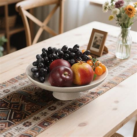 YMXYJM Modern Resin Pedestal Decorative Bowl, Large India | Ubuy