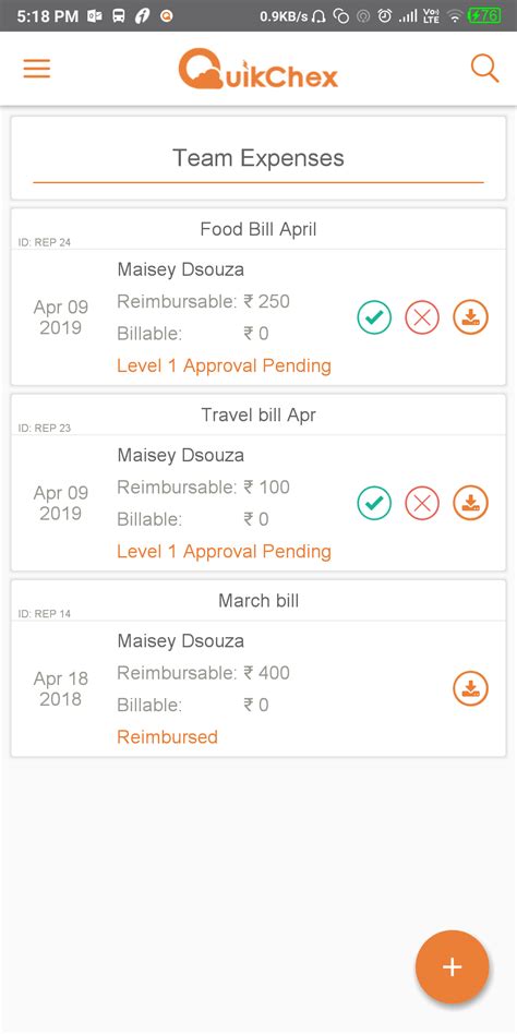 How can I download an expense report? - Quikchex Knowledge Base