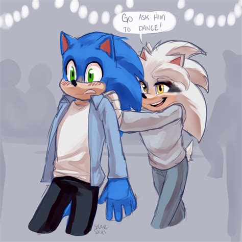 Sonic And Silver Kissing