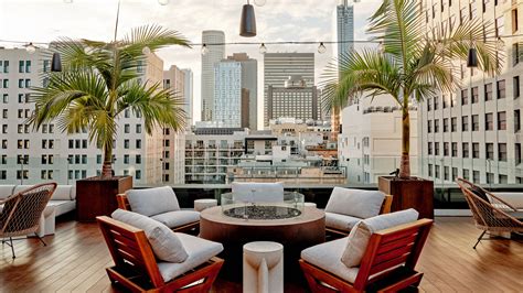 Get Lost in Downtown LA's Sleek New Rooftop Bar From the Hilltop Coffee ...