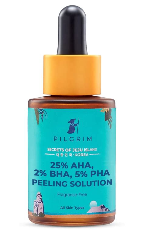 Pilgrim 25% AHA + 2% BHA + 5% PHA Peeling Solution for Face | 10-Minute ...
