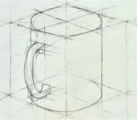 Pin by Frank May on journal | Geometric shapes drawing, Mug drawing, Object drawing