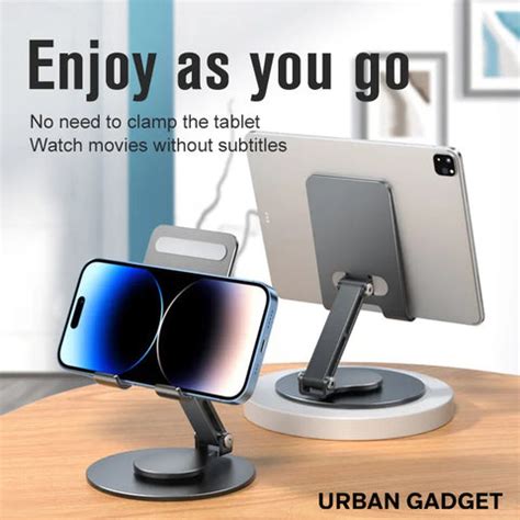 Urban™ PivotPro Elite: 360° Rotating Phone and Tablet Stand | Urban Gadget