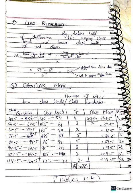 SOLUTION: Class boundaries class mark class interval etc - Studypool