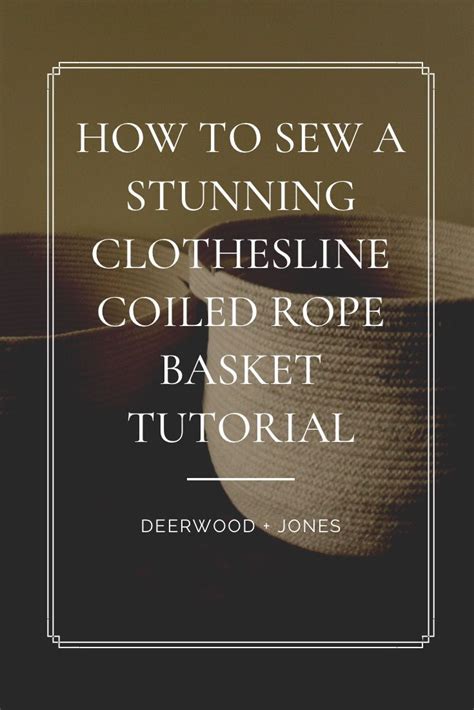 Image result for Clothesline Rope Basket Tutorial