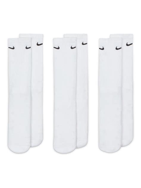 Buy Nike White Crew Everyday Cushioned Crew Socks 3 Pack from the Next ...