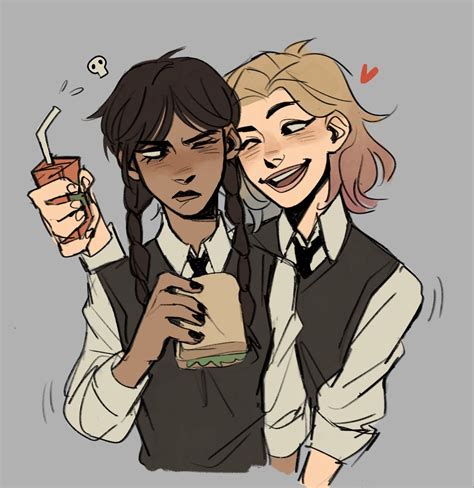 wenclair fanart | Wednesday addams, Fan art, Addams family