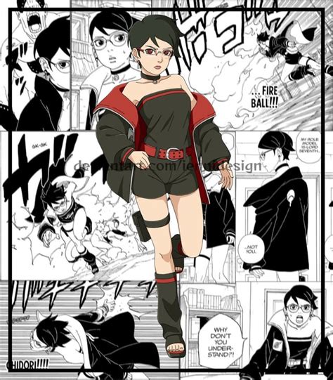 Timeskip Sarada (art by @iEnniDESIGN) : r/Boruto