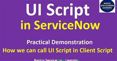 Call UI Script From Client Script | Practical Demonstration - Basico ...