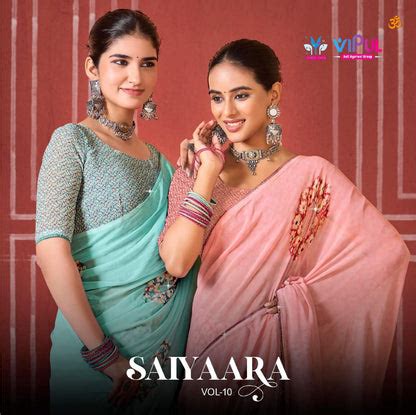 Saiyaara Vol 10 Vipul Weightless Sarees Supplier Ahmedabad – Kavya ...