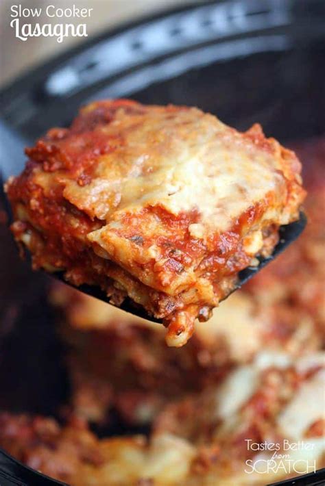 Slow Cooker Lasagna Recipe   Tastes Better From Scratch